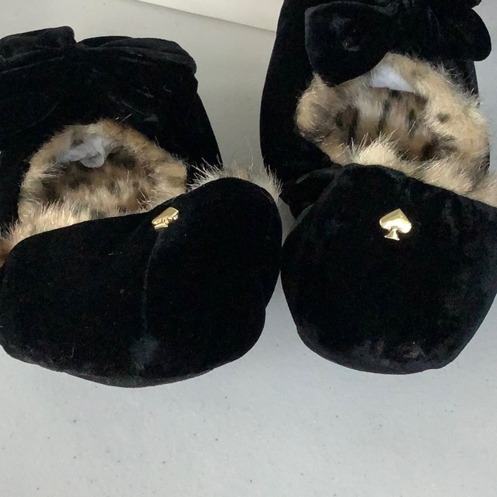 Kate Spade Scarlett Black Velvet Slippers - Picture 6 of 10